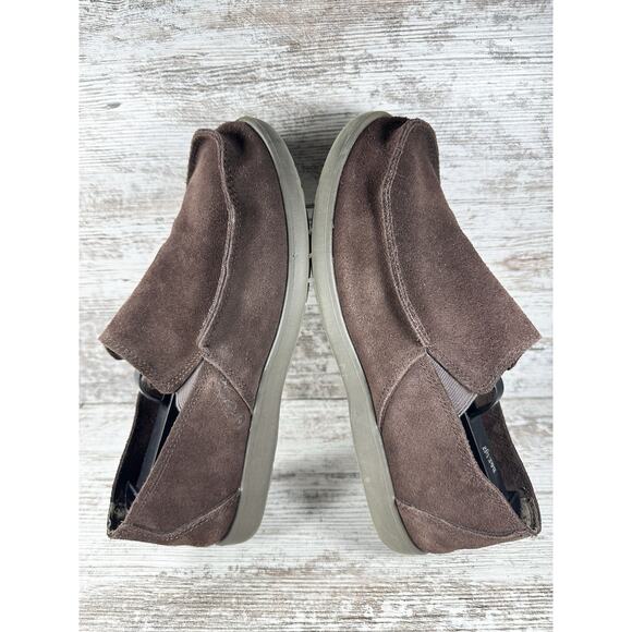 Men\'s Crocs Santa Cruz Brown Suede Slip On Loafers Sz 8 EUC! main image 6